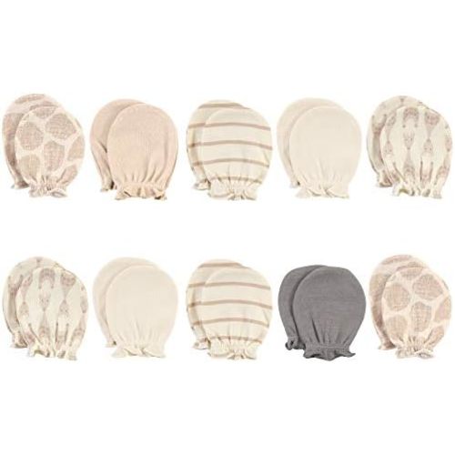 Hudson Baby Unisex Baby Cotton Scratch Mittens
