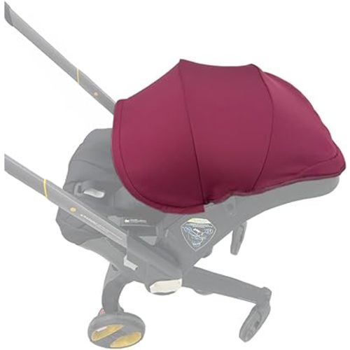Stroller Accessories Replacement Canopy Compatible with Doona+ and Doona i Car Seats & Strollers, Larger Sunshade, Durable Fabric (Wine red)