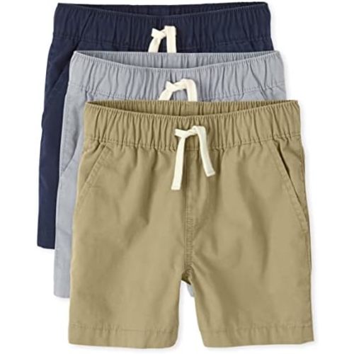 The Children's Place Boys' Uniform Pull on Cargo Shorts
