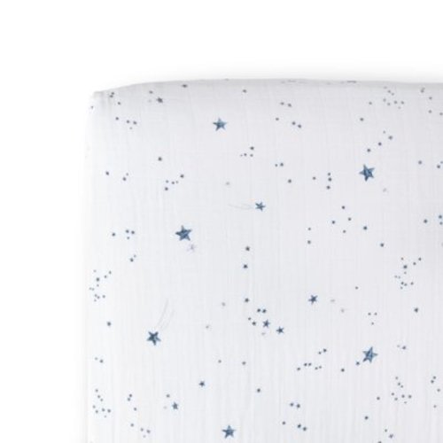 Little Unicorn Muslin Crib Sheet - Soft & Breathable Cotton Baby Bedding