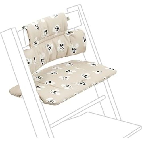 Stokke Tripp Trapp Classic Cushion 2, Mickey Signature - Pair with Tripp Trapp Chair or High Chair for Support & Comfort - Machine Washable