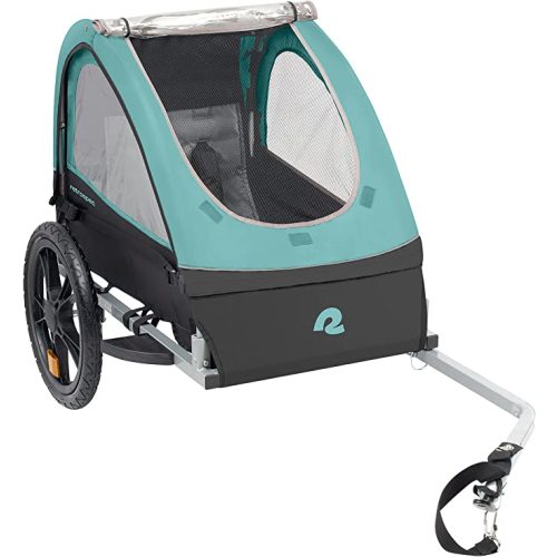 Retrospec Rover Kids Bicycle Trailer Single and Double Passenger Children’s Foldable - 1 Passenger - Blue Ridge