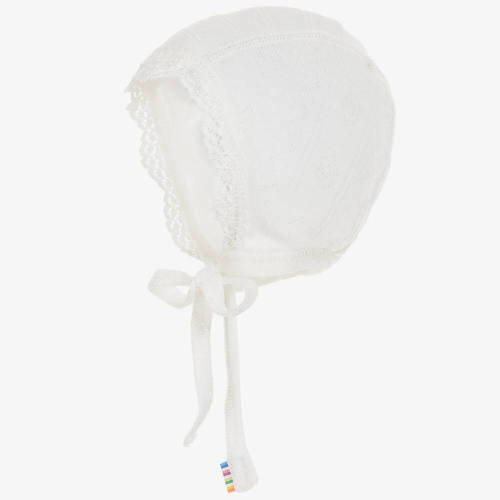 Joha - Ivory Wool & Silk Bonnet | Childrensalon