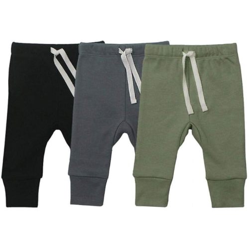 AIUI-HARNSBORN Baby Unisex 3-Pack Flexy Pants and Leggings