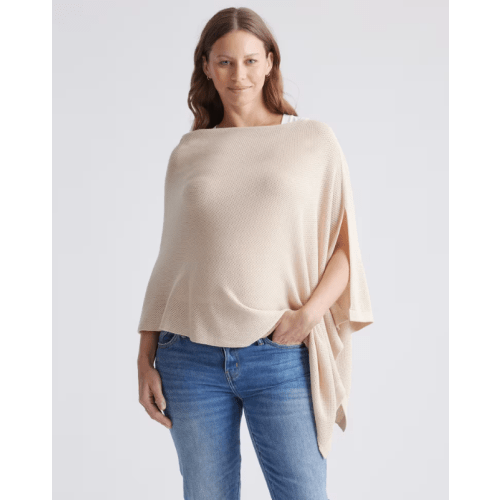 Lightweight Cotton Cashmere Nursing Shawl
