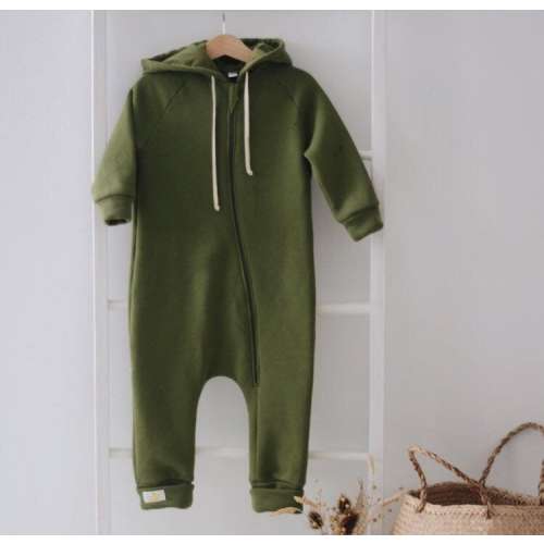 Baby boy warm green romper, toddler boy jumpsuit, winter baby clothing, baby autumn outfit, kids cotton clothes, boys fashion, boys outfit