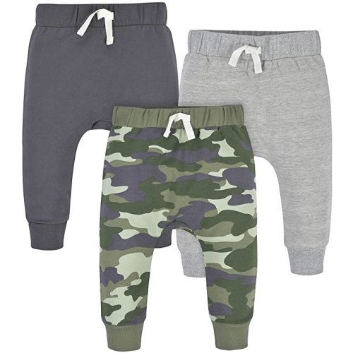 Gerber Baby Boys' Toddler 3-Pack Jogger Pants - 3-6 Months - Camo