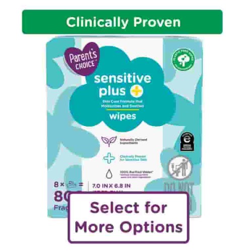 Parent's Choice Sensitive Plus Baby Wipes 800ct