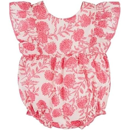 Mud Pie baby-girls Children's Ruffle Print Bubble
