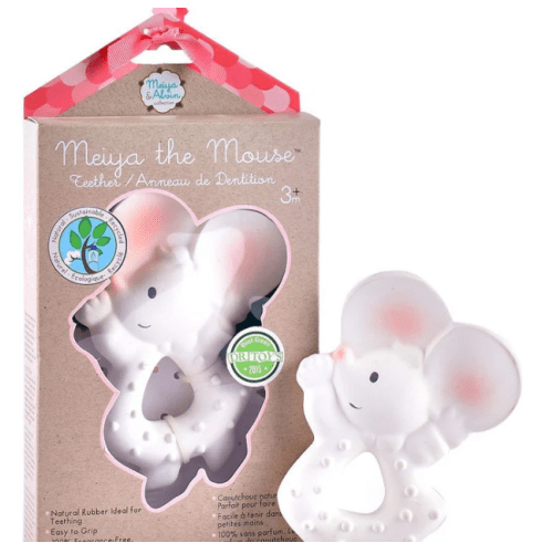 Meiya the Mouse Organic Natural Rubber Teether