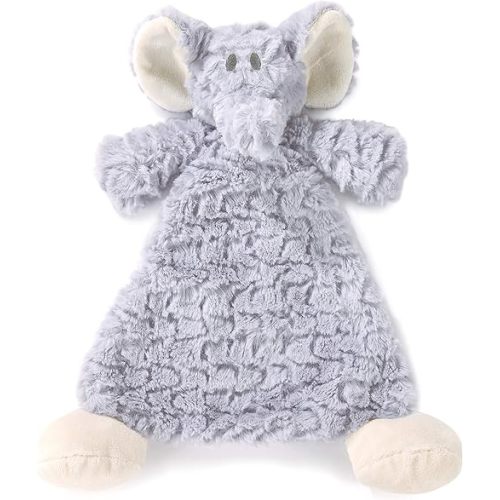 Ellery Elephant Grey Children's Plush Rattle Blankie