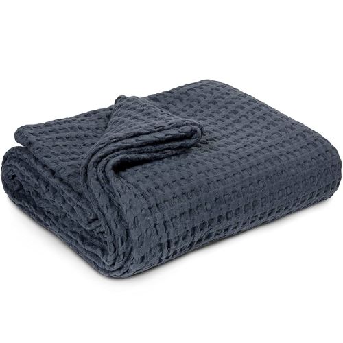 Simka Rose Waffle Cotton Baby Blanket - Soft Breathable Swaddle for Nursery, Stroller & Crib - Receiving Blanket for Boys & Girls, Gender Neutral Toddler