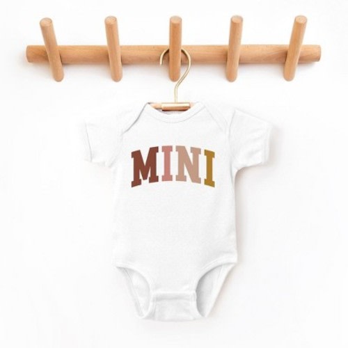 The Juniper Shop Mini Colored Arch Baby Bodysuit - 6 Month - White