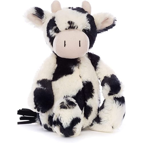 Jellycat Bashful Cow Calf Stuffed Animal, Medium, 12 inches