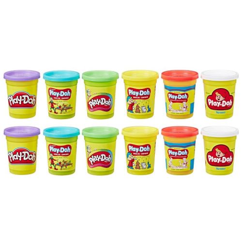 Play-Doh Retro Classic Can Collection Multipack - 12pc, Back to School Supplies