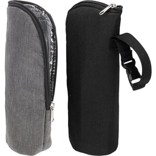 Kisangel Insulated Baby Bottle Bag 2pcs Insulated Bottle Bag Polyester Milk Bottle Thermal Bag