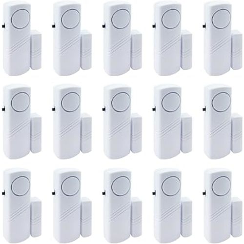 Door Window Alarm, 90DB Door Alarms for Kids Safety, Door Window Burglar Alarm-Window Pool Alarms for Home (15 Pack)