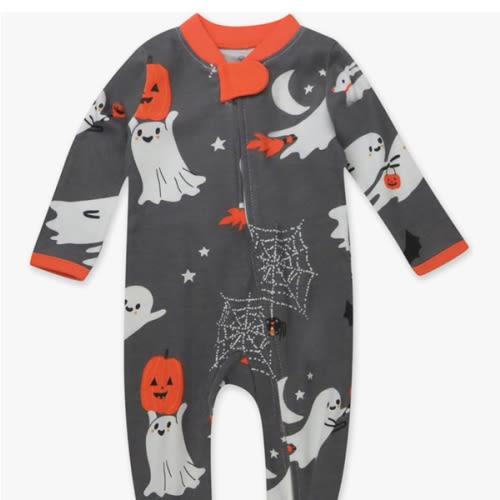 HonestBaby Celebration Sleep & Play Footed One-Piece Pajama Sleeper 100% Organic Cotton