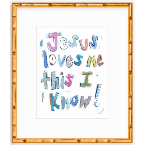 "Jesus Loves Me" on paper – Chelsea McShane Art