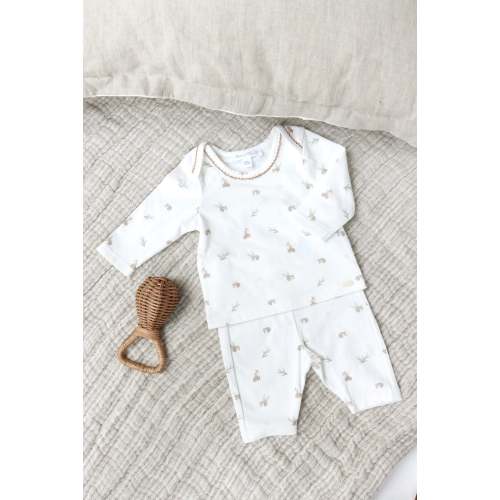 Pajamas two pieces - sand Print fox