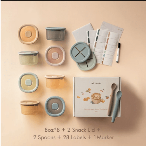 Silicone Baby Food Containers | Moonkie