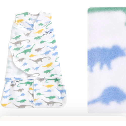 Dinos Micro-Fleece Swaddle - Newborn | HALO