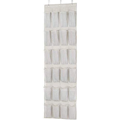 Amazon Basics 24-Pocket Over-the-Door Hanging Medium-Size Shoe Organizer