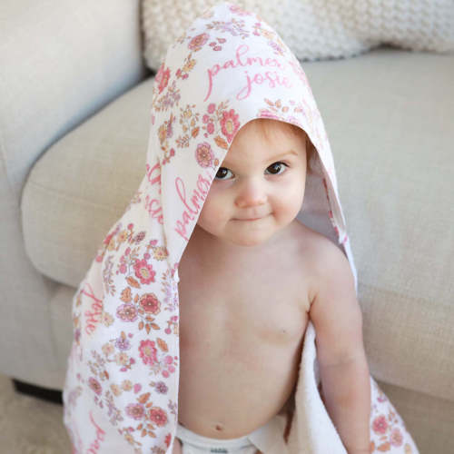 Personalized Hooded Towel | Secret Garden