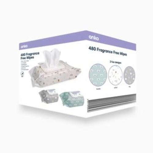 480 Pack Fragrance Free Wipes