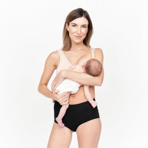 The Larken X Nursing and Hands Free Pumping Bra Sand Large