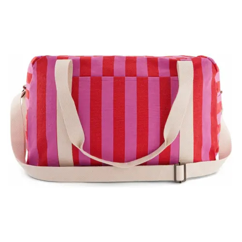 Rose in April - Raphaël striped diaper bag - Pale Pink | Smallable