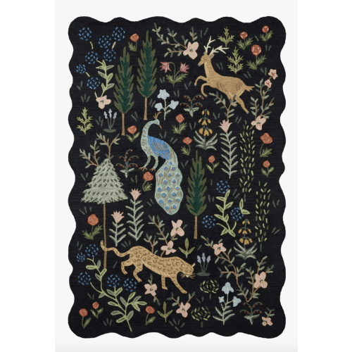 SIH-03 RP MIDNIGHT MENAGERIE BLACK | Loloi Rugs