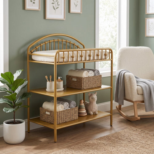 Harriet Bee Ares Metal Changing Table | Wayfair