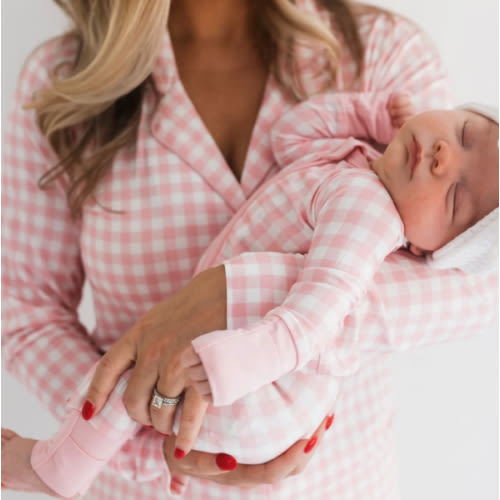 Blush Gingham Women's Set – In My Jammers