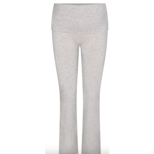 COTTON JERSEY MATERNITY FOLDOVER PANT | LIGHT HEATHER GREY | SKIMS