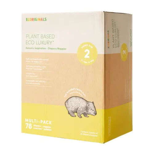 Ecoriginals Infant Mega Nappies Size 2 78Pk | Baby Bunting AU