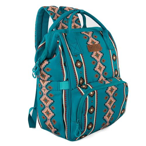 Montana West Wrangler Callie Diaper Bag Backpack with Stroller Straps Multifunction Baby Travel Bag WG2204-9110TQ