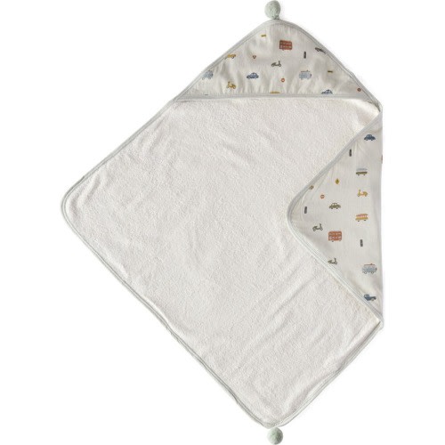 Organic Cotton Hooded Towel, Rush Hour