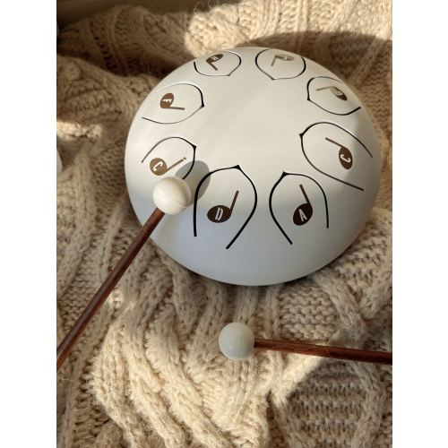 Steel Tongue Drum Kids Drum Toy Instrument Toddler Drum Handpan 8 Keys Musical Instrument for Meditation Yoga Music Gift for 3 year old