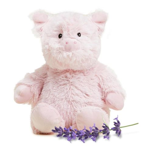 Warmies Microwavable & Weighted Stuffed Animals, Pig - Heated Stuffed Animal Plushie for Warmth & Comfort - Cute Soft Plush Toys for Adults & Children (Boys, Girls, Babies & Toddlers)