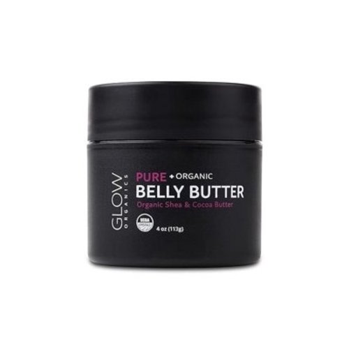 Glow Organics 100% Organic Belly Butter, Prevents Stretch Marks and Firms Skin
