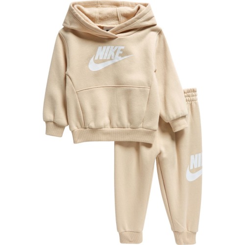 Baby Club Fleece Hoodie & Joggers Set, 12M, Sand Drift