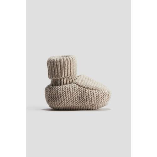COTTON KNIT SLIPPER SOCKS