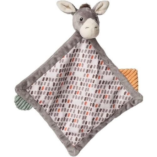 Mary Meyer Lovey Stuffed Animal Security Blanket Plush Soft Snuggle Toy, 9 x 9-Inches, Dusty Donkey
