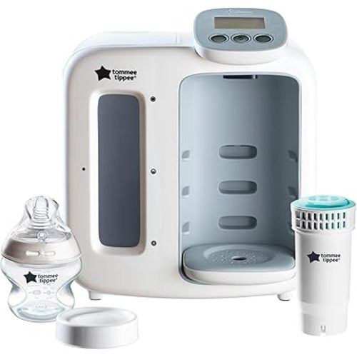 Tommee Tippee Perfect Prep Day & Night The Baby Bottle Maker Machine with Digital Display and Adjustable Volume, White