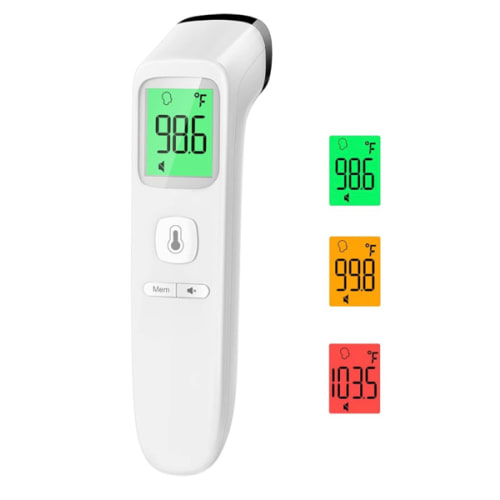 No-Touch Thermometer for Adults and Kids, Accurate Digital Baby Thermometer, FSA HSA Eligible, Fever Alarm & Silent Mode, 2 in 1 Forehead & Object Mode