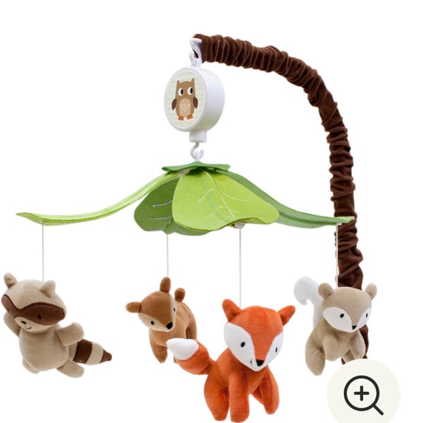 Woodland Tales Multicolor Forest Animals Musical Baby Crib Mobile – Lambs & Ivy