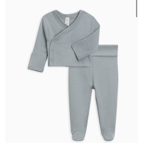 Kimono Wrap Top and Footed Pant Set