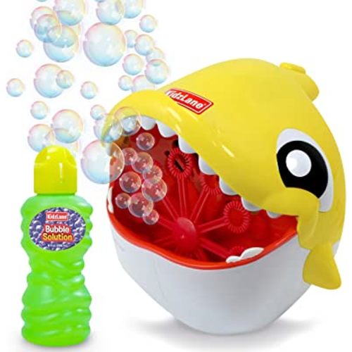 Kidzlane Shark Bubble Machine for Kids & Toddlers – Automatic Bubble Maker for Outdoor Toy and Parties – Shark Toy Gift for Toddlers