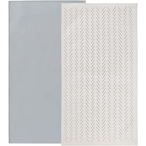 Owlowla Baby Diaper Changing Pad Portable Changing Mat Travel Changing Pad Liner for Baby and Small Toddler(Gray&Herringbone)